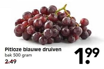 Aanbiedingen Pitloze blauwe druiven - Huismerk - Em-té - Geldig van 05/11/2017 tot 11/11/2017 bij Em-té