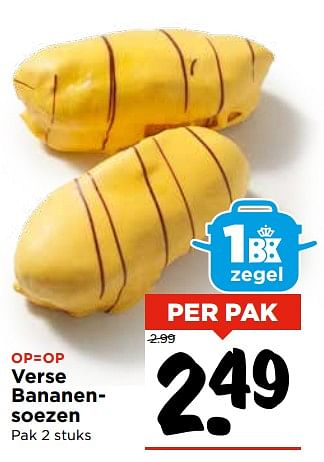 Aanbiedingen Verse bananensoezen - Huismerk Vomar - Geldig van 05/11/2017 tot 11/11/2017 bij Vomar