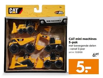 Aanbiedingen Cat mini machines 5-pak - CAT - Geldig van 28/10/2017 tot 11/11/2017 bij Blokker