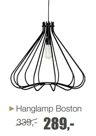 Aanbiedingen Hanglamp boston - Huismerk - Goossens - Geldig van 31/10/2017 tot 03/12/2017 bij Goossens Wonen & Slapen