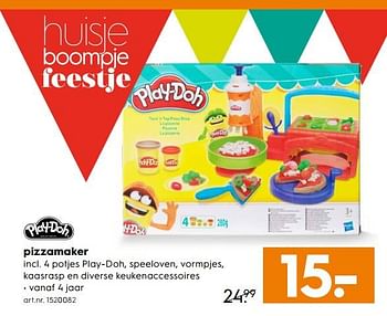 Aanbiedingen Pizzamaker - Play-Doh - Geldig van 28/10/2017 tot 11/11/2017 bij Blokker