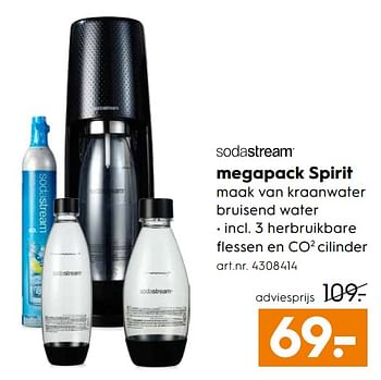 Aanbiedingen Sodastream megapack spirit - Sodastream - Geldig van 28/10/2017 tot 11/11/2017 bij Blokker