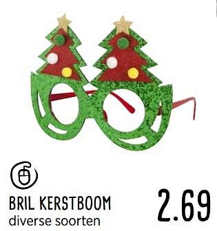 Aanbiedingen Bril kerstboom - Huismerk - Xenos - Geldig van 30/10/2017 tot 12/11/2017 bij Xenos