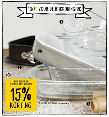Aanbiedingen Glazen ovenschaal - Huismerk - Xenos - Geldig van 30/10/2017 tot 12/11/2017 bij Xenos