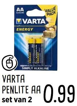 Aanbiedingen Varta penlite aa - Varta - Geldig van 30/10/2017 tot 12/11/2017 bij Xenos