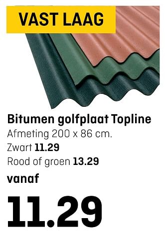 Aanbiedingen Bitumen golfplaat topline - Huismerk - Multimate - Geldig van 30/10/2017 tot 12/11/2017 bij Multimate