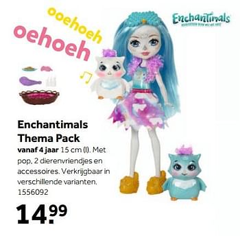 Aanbiedingen Enchantimals thema pack - Enchantimals  - Geldig van 30/10/2017 tot 12/11/2017 bij Intertoys