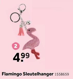 Aanbiedingen Flamingo sleutelhanger - Huismerk - Intertoys - Geldig van 30/10/2017 tot 12/11/2017 bij Intertoys