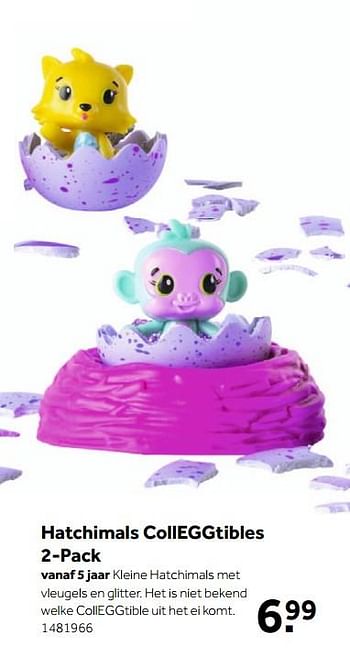 Aanbiedingen Hatchimals colleggtibles - Hatchimals - Geldig van 30/10/2017 tot 12/11/2017 bij Intertoys