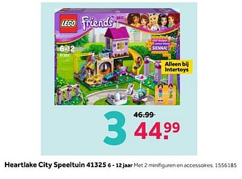 Aanbiedingen Heartlake city speeltuin - Lego - Geldig van 30/10/2017 tot 12/11/2017 bij Intertoys