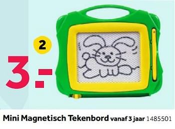 Aanbiedingen Mini magnetisch tekenbord - Huismerk - Intertoys - Geldig van 30/10/2017 tot 12/11/2017 bij Intertoys
