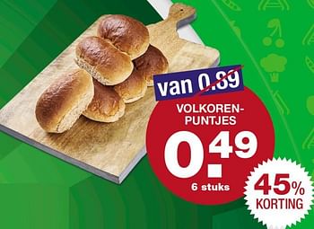 Aanbiedingen Volkoren- puntjes - Huismerk - Aldi - Geldig van 05/11/2017 tot 12/11/2017 bij Aldi