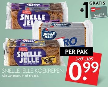 Aanbiedingen Snelle jelle koekrepen - Snelle Jelle - Geldig van 05/11/2017 tot 11/11/2017 bij Deka Markt