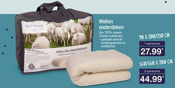 Aanbiedingen Wollen onderdeken - Huismerk - Aldi - Geldig van 05/11/2017 tot 12/11/2017 bij Aldi