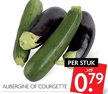 Aanbiedingen Aubergine of courgette - Huismerk - Deka Markt - Geldig van 05/11/2017 tot 11/11/2017 bij Deka Markt