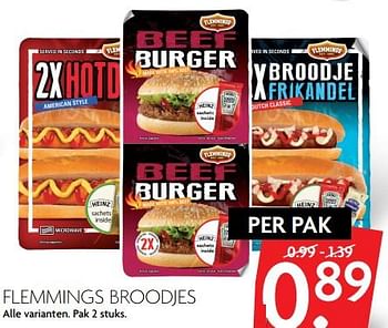 Aanbiedingen Flemmings broodjes - Flemming's - Geldig van 05/11/2017 tot 11/11/2017 bij Deka Markt