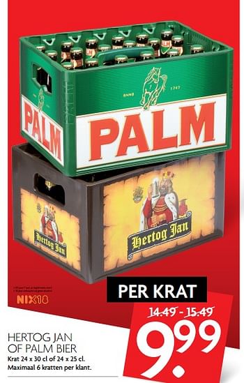 Aanbiedingen Hertog jan of palm bier - Huismerk - Deka Markt - Geldig van 05/11/2017 tot 11/11/2017 bij Deka Markt