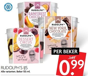 Aanbiedingen Rudolph`s ijs - Rudolph - Geldig van 05/11/2017 tot 11/11/2017 bij Deka Markt