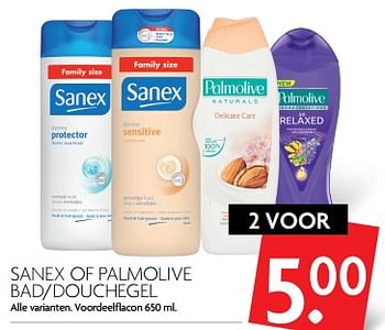 Aanbiedingen Sanex of palmolive bad-douchegel - Huismerk - Deka Markt - Geldig van 05/11/2017 tot 11/11/2017 bij Deka Markt
