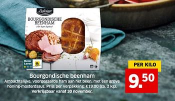 Aanbiedingen Bourgondische beenham - Delicieux - Geldig van 05/11/2017 tot 31/12/2017 bij Lidl