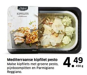 Aanbiedingen Mediterraanse kipfilet pesto - Deluxe - Geldig van 05/11/2017 tot 31/12/2017 bij Lidl