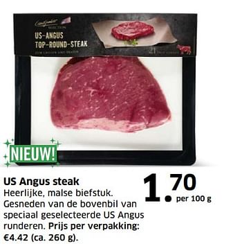 Aanbiedingen Us angus steak heerlijke, malse biefstuk - Huismerk - Lidl - Geldig van 05/11/2017 tot 31/12/2017 bij Lidl