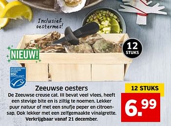 Aanbiedingen Zeeuwse oesters - Huismerk - Lidl - Geldig van 05/11/2017 tot 31/12/2017 bij Lidl