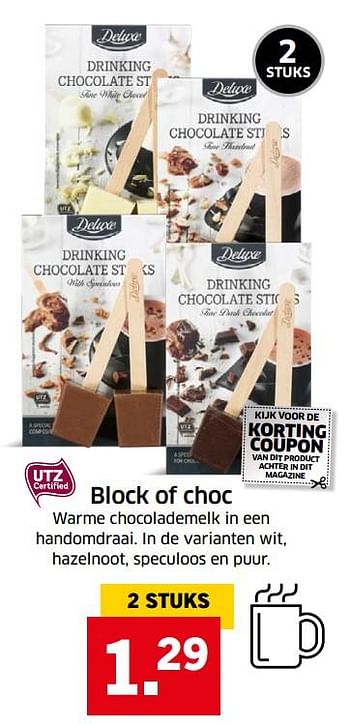 Aanbiedingen Block of choc - Deluxe - Geldig van 05/11/2017 tot 31/12/2017 bij Lidl