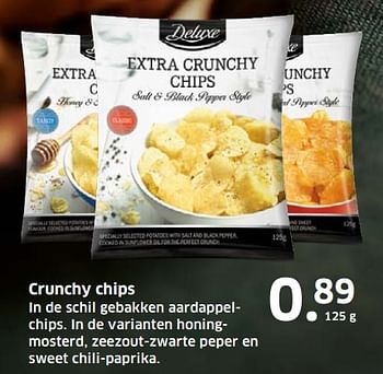 Aanbiedingen Crunchy chips - Deluxe - Geldig van 05/11/2017 tot 31/12/2017 bij Lidl