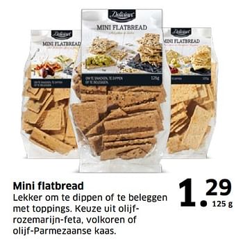 Aanbiedingen Mini flatbread - Delicieux - Geldig van 05/11/2017 tot 31/12/2017 bij Lidl