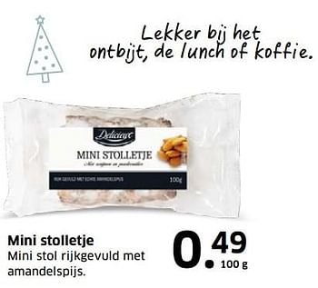 Aanbiedingen Mini stolletje - Delicieux - Geldig van 05/11/2017 tot 31/12/2017 bij Lidl