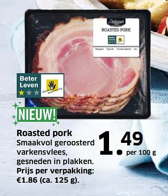 Aanbiedingen Roasted pork - Deluxe - Geldig van 05/11/2017 tot 31/12/2017 bij Lidl