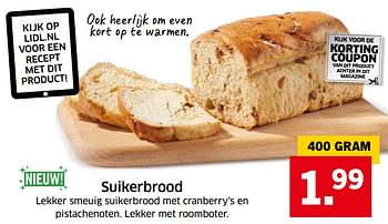 Aanbiedingen Suikerbrood - Huismerk - Lidl - Geldig van 05/11/2017 tot 31/12/2017 bij Lidl