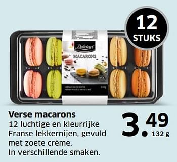 Aanbiedingen Verse macarons - Delicieux - Geldig van 05/11/2017 tot 31/12/2017 bij Lidl