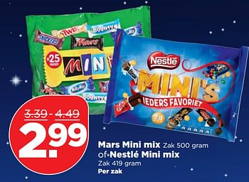 Aanbiedingen Mars mini mix gram of nestlé mini mix - Huismerk - Plus - Geldig van 04/11/2017 tot 11/11/2017 bij Plus