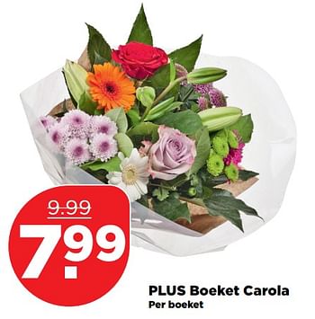 Aanbiedingen Plus boeket carola - Huismerk - Plus - Geldig van 04/11/2017 tot 11/11/2017 bij Plus