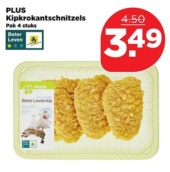 Aanbiedingen Plus kipkrokantschnitzels - Huismerk - Plus - Geldig van 04/11/2017 tot 11/11/2017 bij Plus