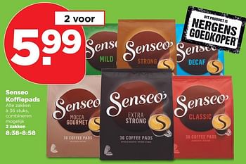 Aanbiedingen Senseo koffiepads - Douwe Egberts - Geldig van 04/11/2017 tot 11/11/2017 bij Plus