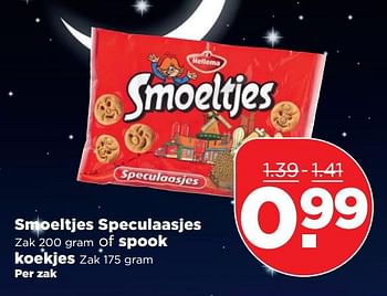 Aanbiedingen Smoeltjes speculaasjes of spook koekjes - Hellema - Geldig van 04/11/2017 tot 11/11/2017 bij Plus