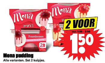 Aanbiedingen Mona pudding - Mona - Geldig van 05/11/2017 tot 11/11/2017 bij Lekker Doen