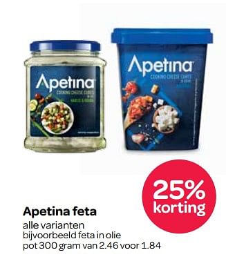 Aanbiedingen Apetina feta - apetina - Geldig van 02/11/2017 tot 15/11/2017 bij Spar