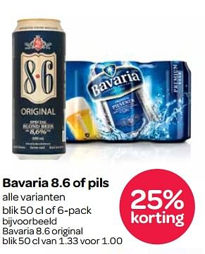 Aanbiedingen Bavaria 8.6 of pils - Bavaria - Geldig van 02/11/2017 tot 15/11/2017 bij Spar