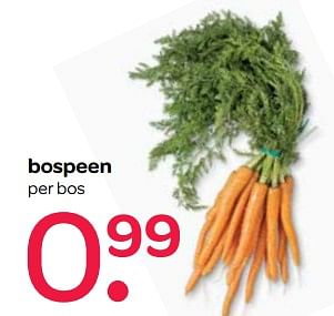 Aanbiedingen Bospeen - Huismerk - Spar  - Geldig van 02/11/2017 tot 15/11/2017 bij Spar