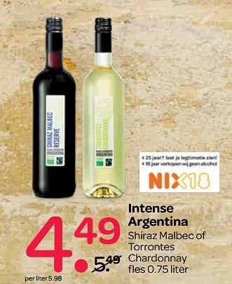 Aanbiedingen Intense argentina - Rode wijnen - Geldig van 02/11/2017 tot 15/11/2017 bij Spar