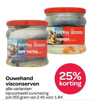 Aanbiedingen Ouwehand visconserven - Ouwehand - Geldig van 02/11/2017 tot 15/11/2017 bij Spar