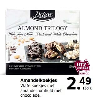 Aanbiedingen Amandelkoekjes - Deluxe - Geldig van 05/11/2017 tot 31/12/2017 bij Lidl