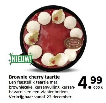 Aanbiedingen Brownie-cherry taartje - Huismerk - Lidl - Geldig van 05/11/2017 tot 31/12/2017 bij Lidl