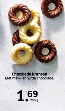 Aanbiedingen Chocolade kransen met melk- en witte chocolade - Huismerk - Lidl - Geldig van 05/11/2017 tot 31/12/2017 bij Lidl