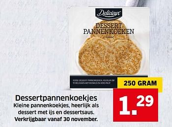 Aanbiedingen Dessertpannenkoekjes - Delicieux - Geldig van 05/11/2017 tot 31/12/2017 bij Lidl