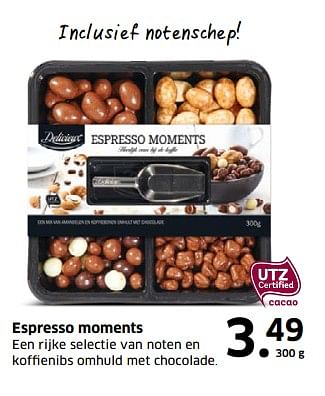 Aanbiedingen Espresso moments - Delicieux - Geldig van 05/11/2017 tot 31/12/2017 bij Lidl